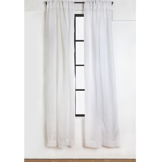 Vine Leaves Applique Curtain